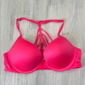 Victoria's Secret Very Sexy Push Up Front Clasp Pink Underwire Push-Up Bra 34B